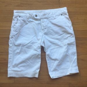 White COH Bermuda shorts